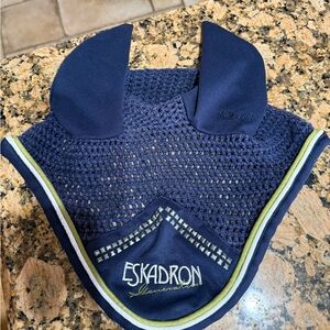 Eskadron Horse size knit Ear Bonnet for equestrian showing / riding